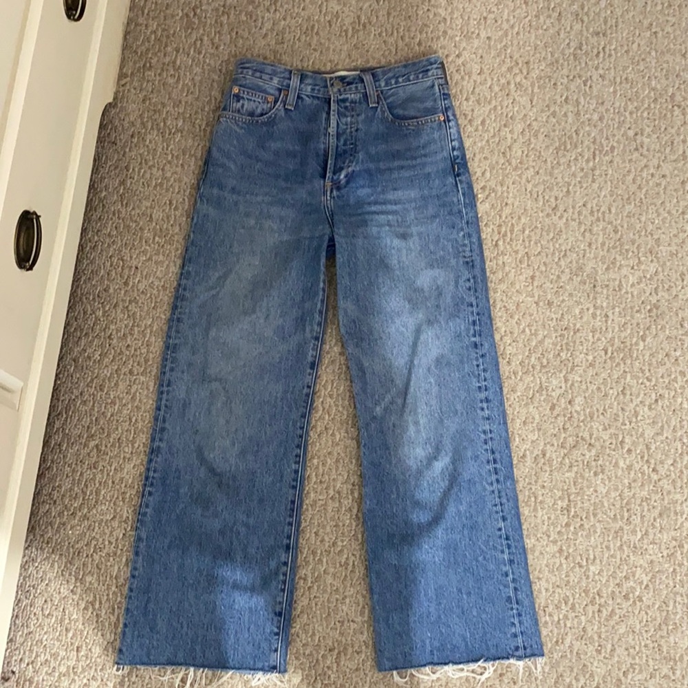 The Farrah high rise wide leg Jean